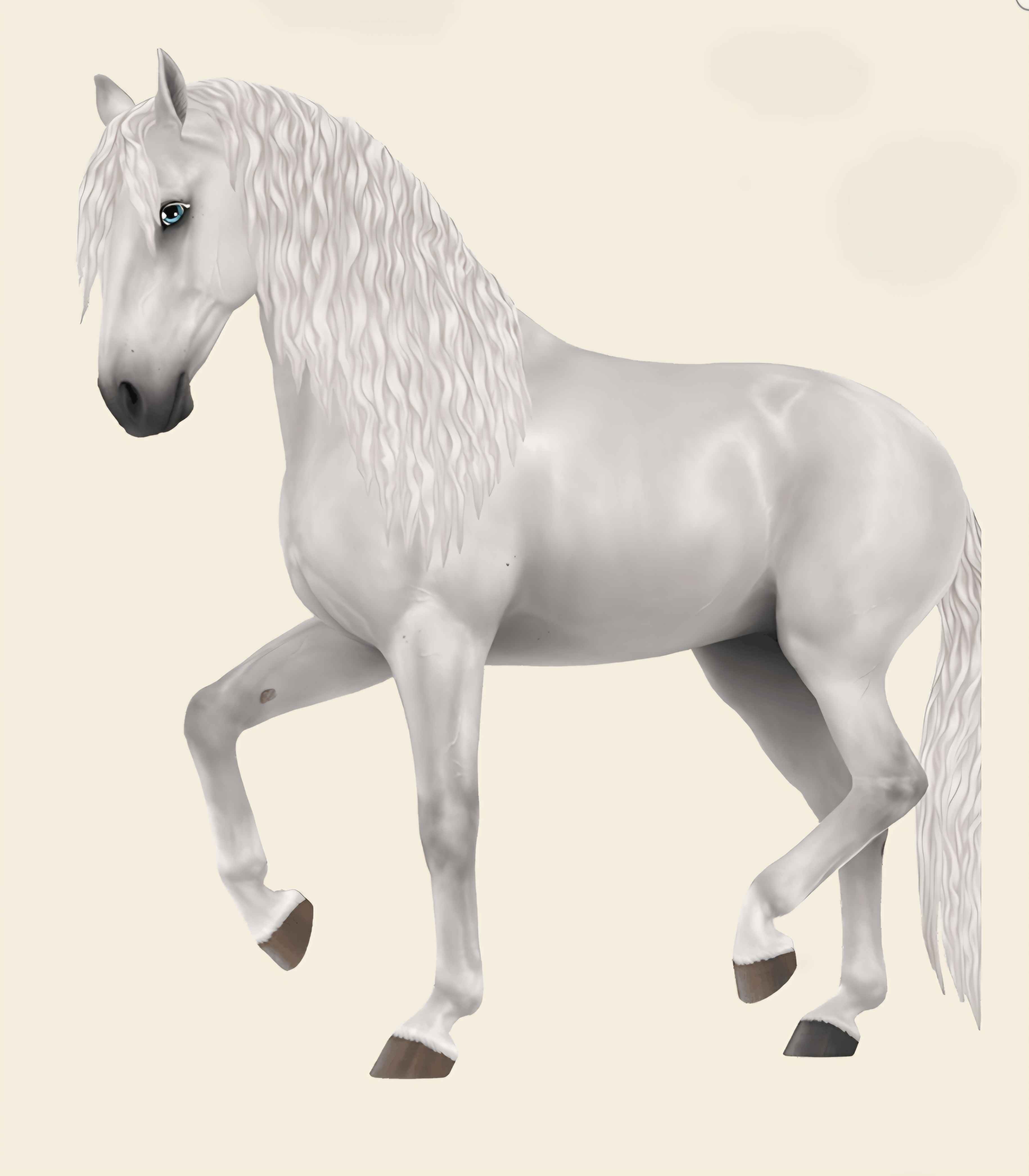 Weißer Andalusier